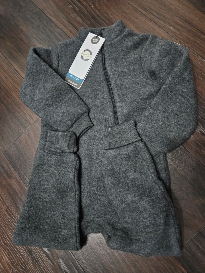 mikk-line Wolloverall in Anthrazit günstig kaufen 104