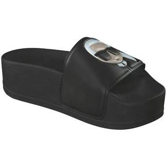 Karl Lagerfeld Bade Pantolette in schwarz