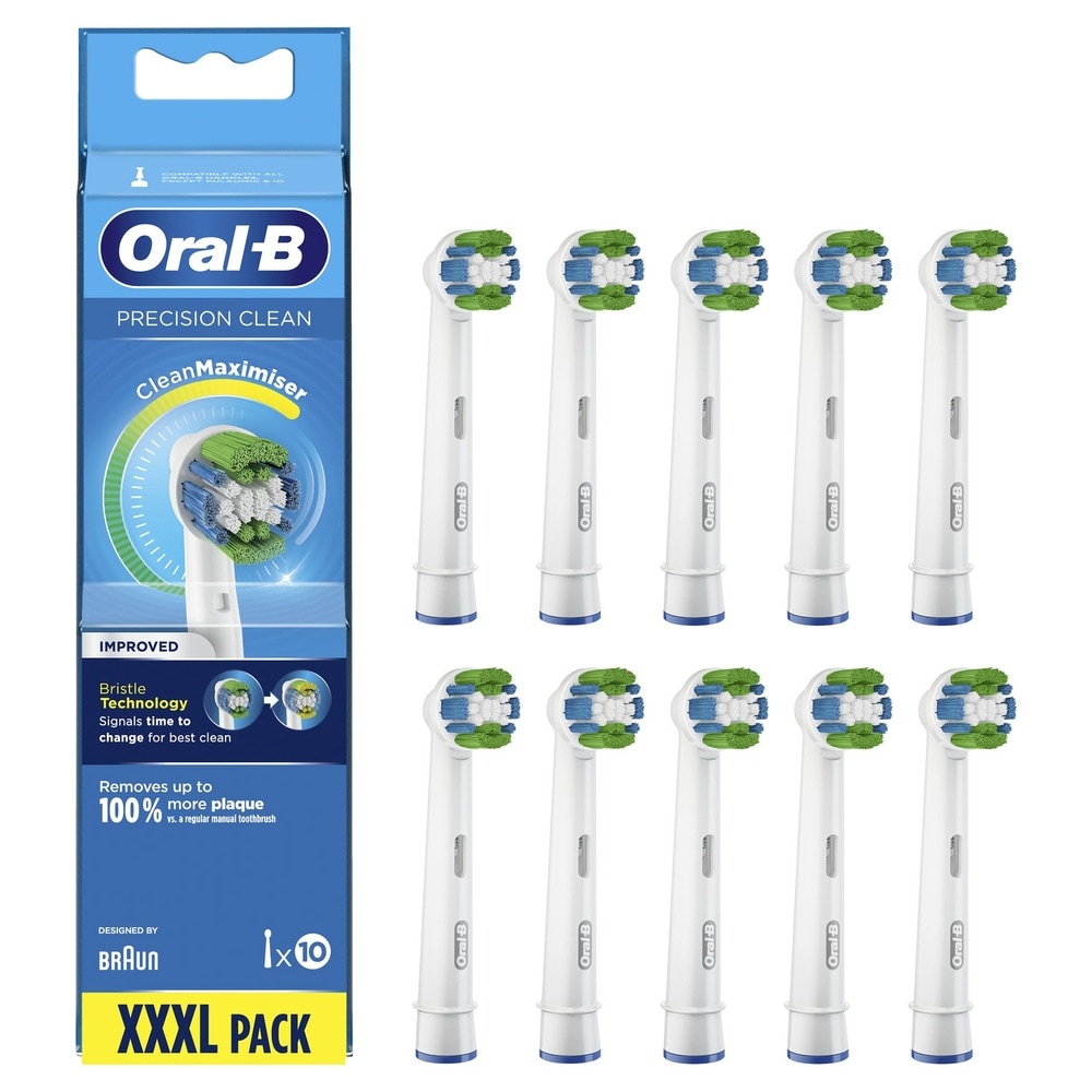 oral-b Oral-B Precision Clean Brossette Avec CleanMaximiser, 10 Brossettes De Rechange