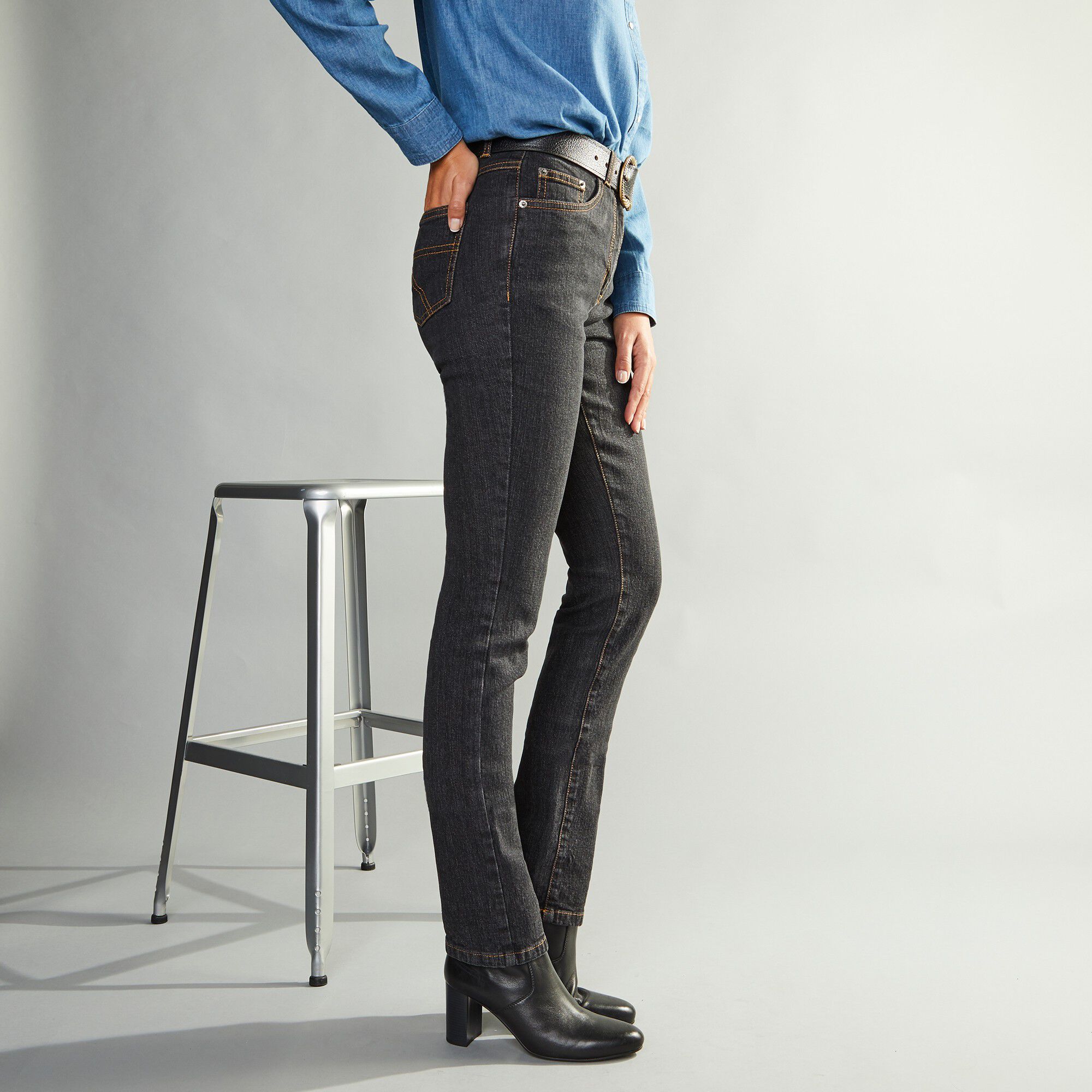 Jean coupe droite stretch