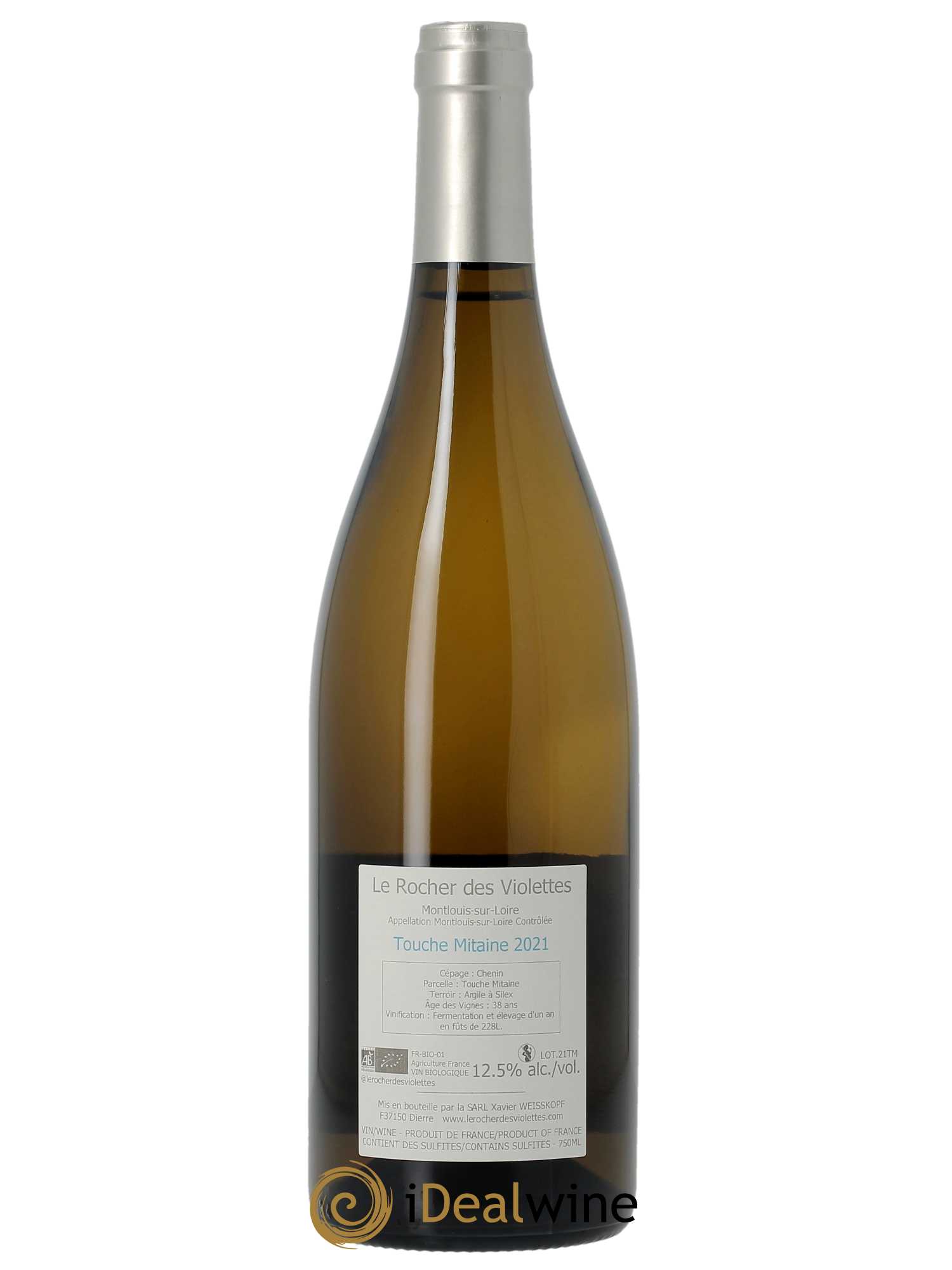 Montlouis-sur-Loire Touche Mitaine Le Rocher des Violettes  2021 - Lot de 1 Bouteille