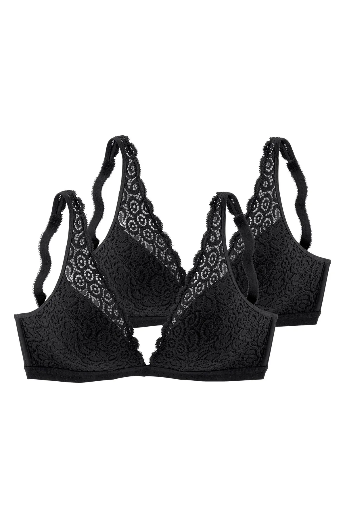 PETITE FLEUR  BH - Schwarz - Unifarben