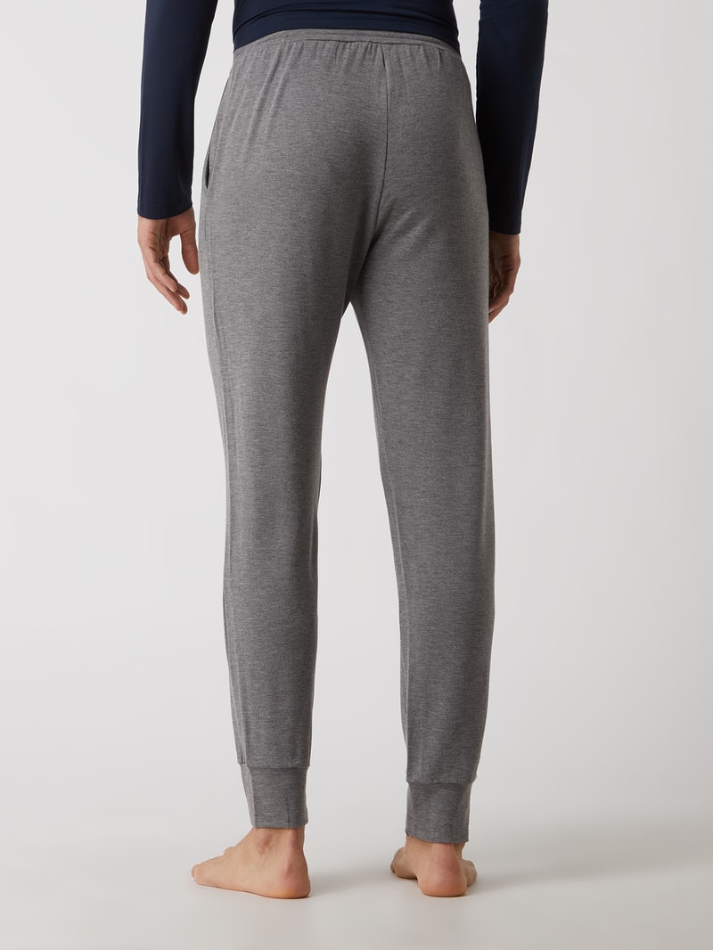 Lounge-Hose mit Stretch-Anteil in mittelgrau meliert