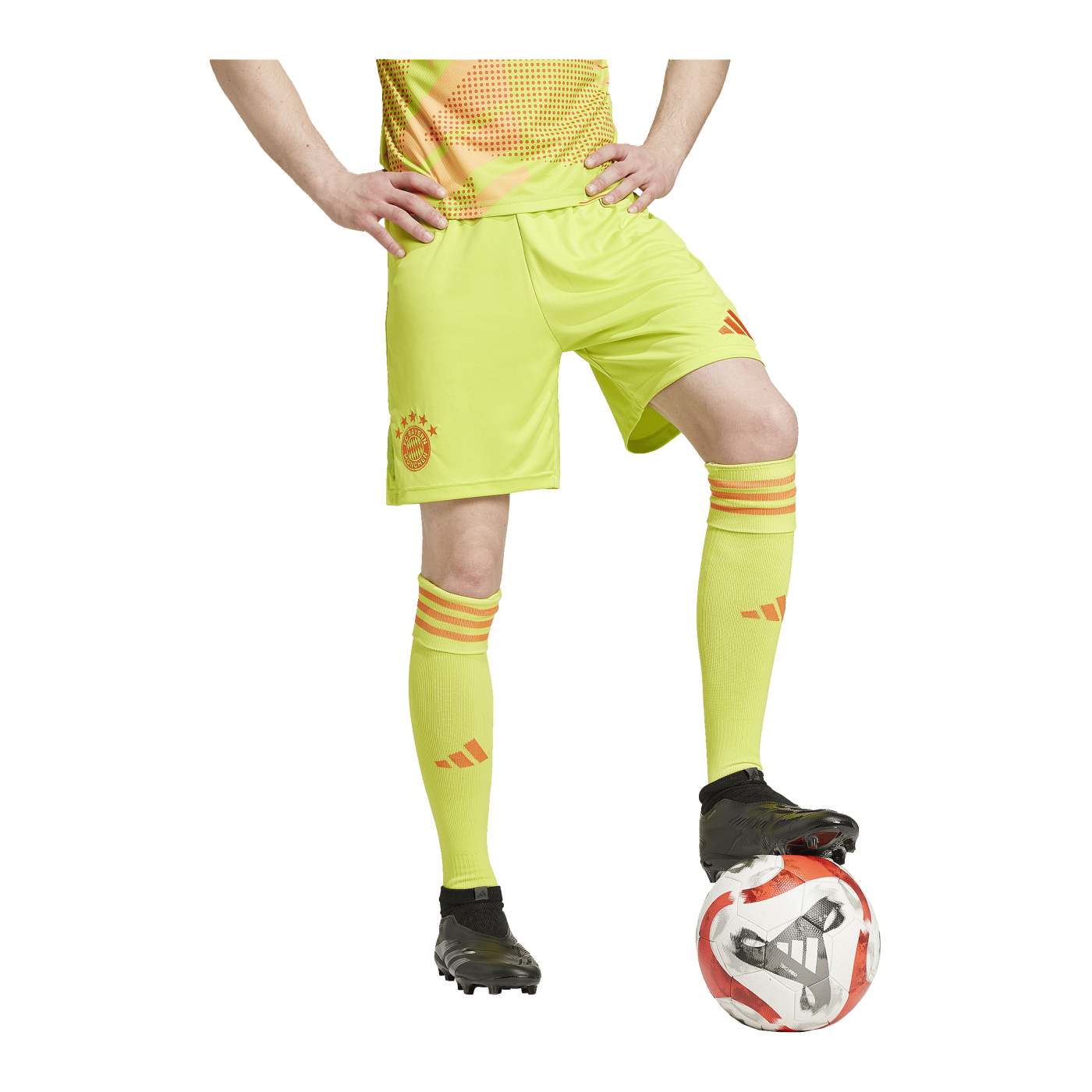 adidas FC Bayern München Torwartshort 2024/2025 Gelb