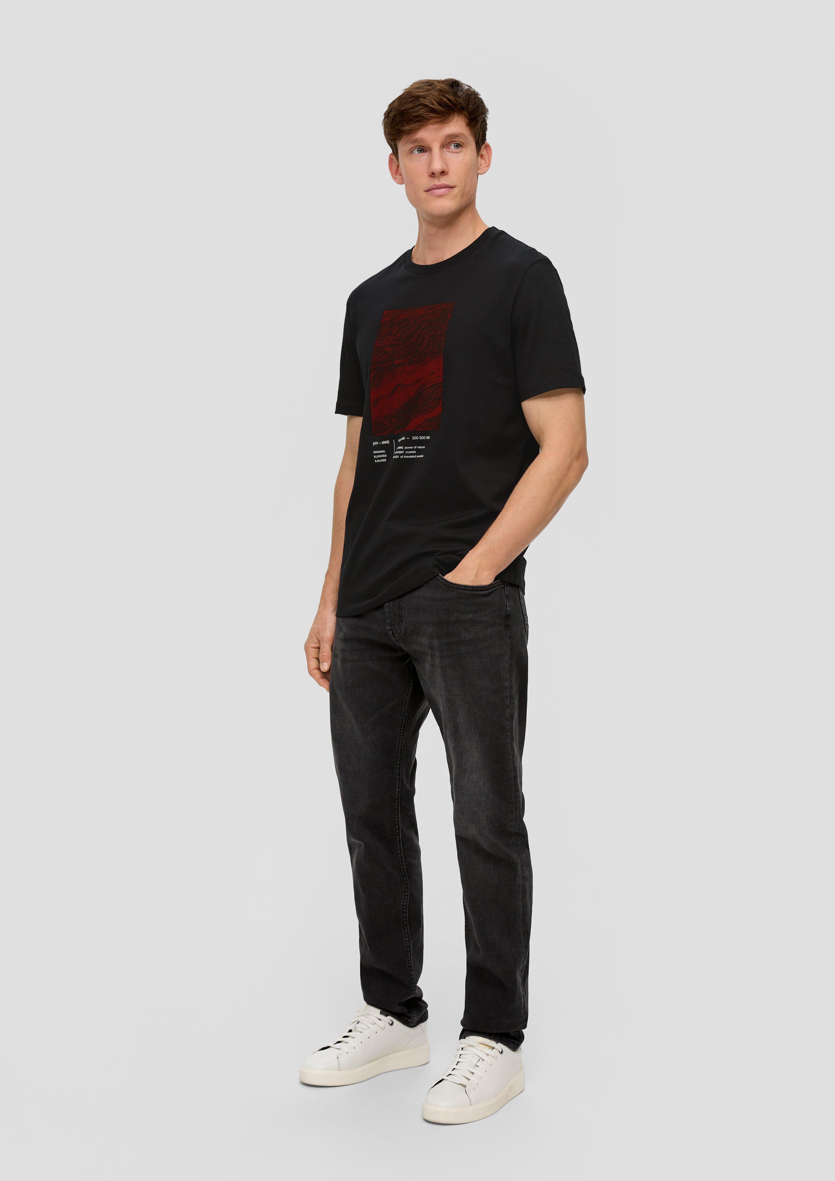 Baumwollshirt mit Frontprint  2138665-99D1