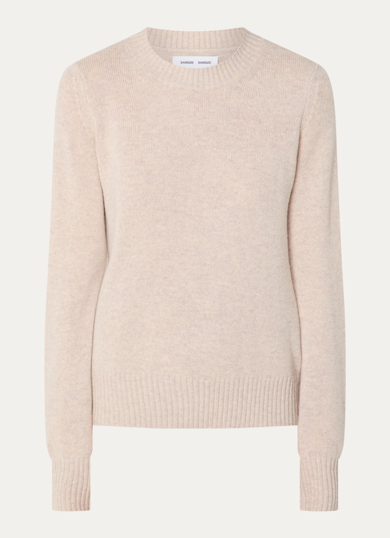 SAMSØE SAMSØE Pull en laine mérinos en maille fine Charlotte