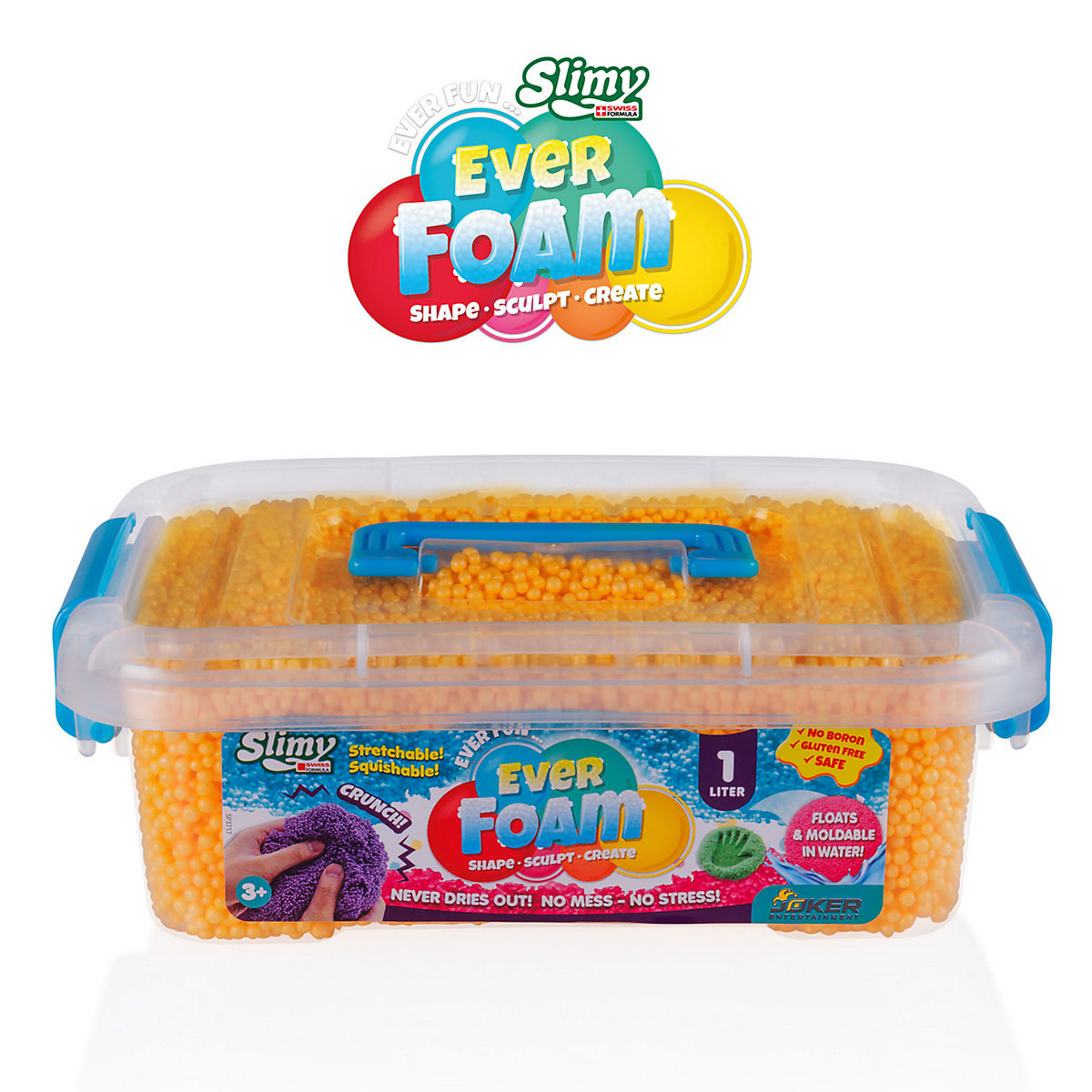 SLIMY Ever Foam - 1 Liter ultimativ sensorische original Slimy Wolkenschleim Spielmasse, die niemals trocknet!