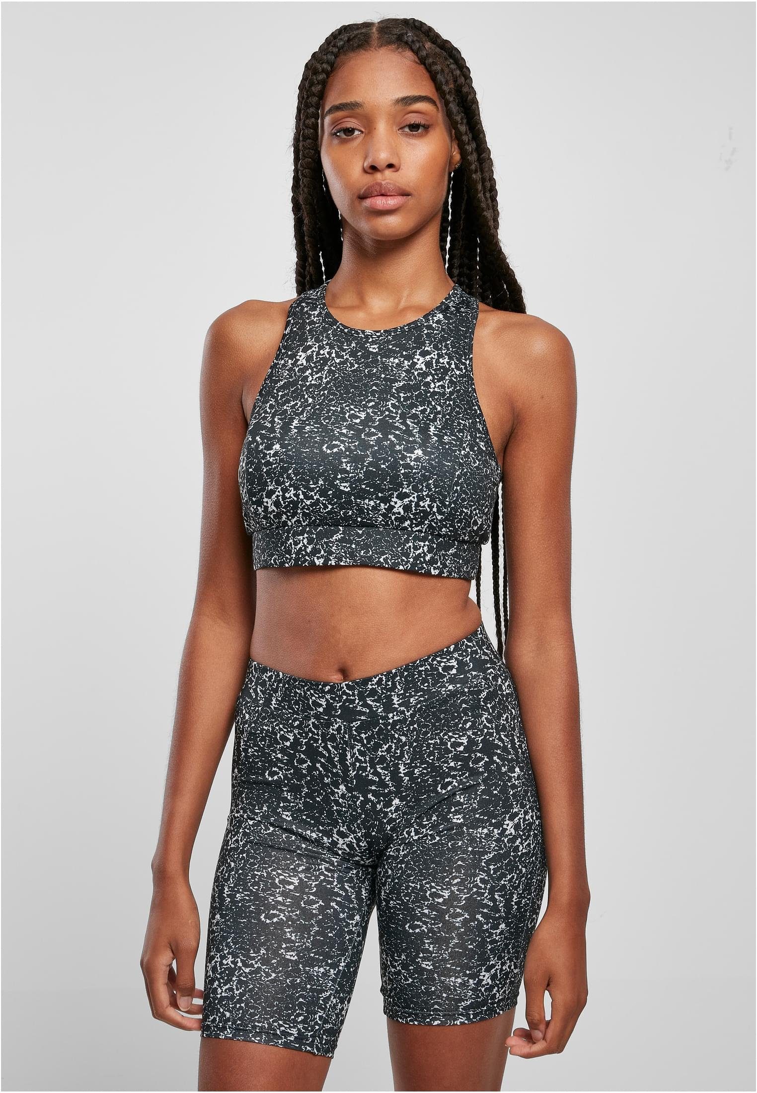 URBAN CLASSICS Sport-BH Damen Ladies Tie Dye Sports Bra