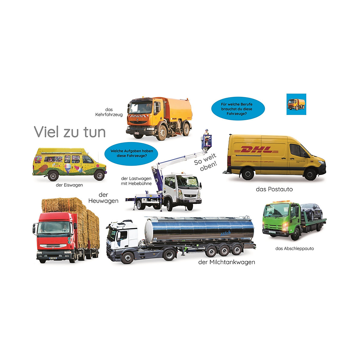 Erstes Lernen. Traktor, Bagger, Laster