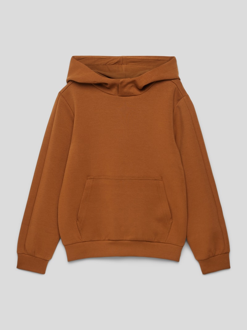 Hoodie mit Kapuze in cognac