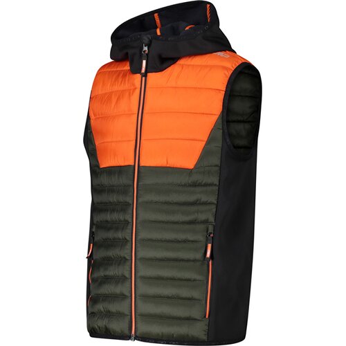 KINDER WESTE KID HYBRID VEST FIX HOOD