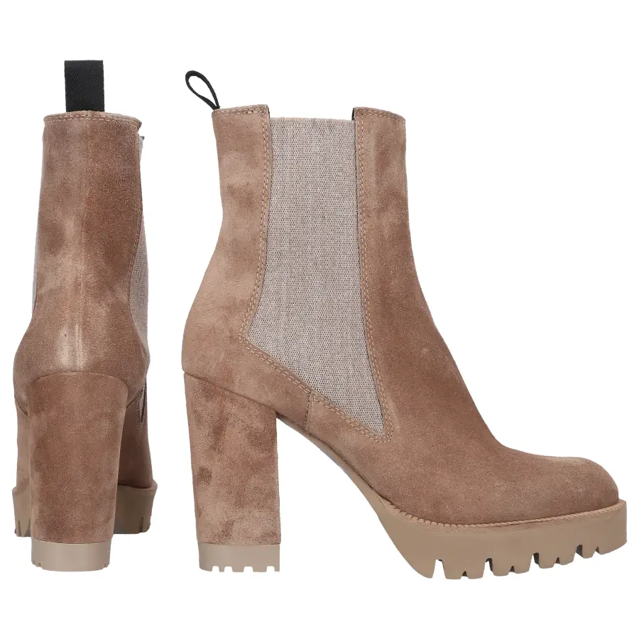 Roberto Festa - Chelsea Boots LAURA Veloursleder - beige