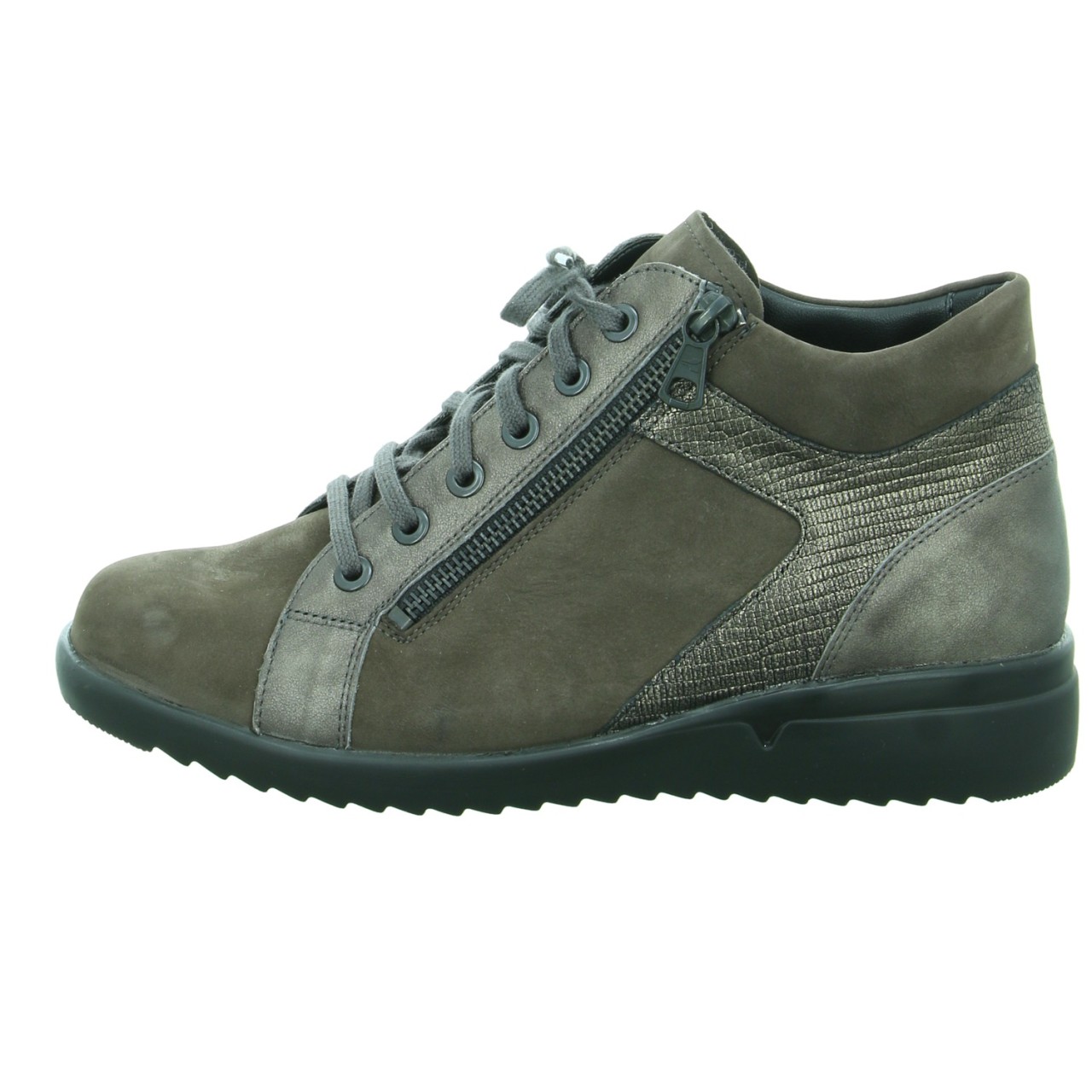 SOLIDUS Schnür-Stiefeletten taupe Maren