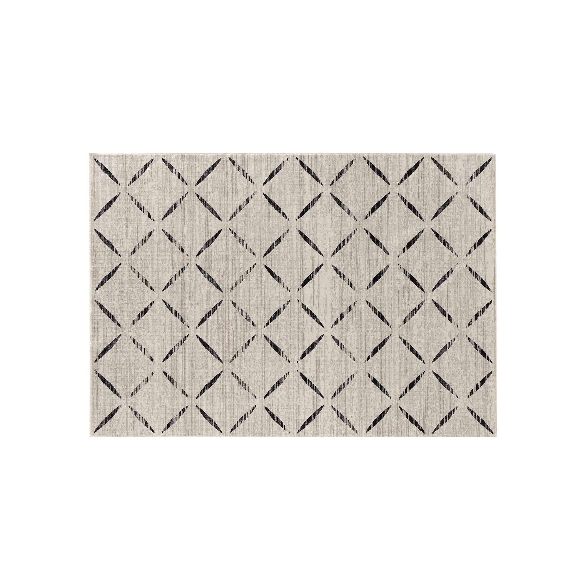 Tapis rectangulaire motif graphique