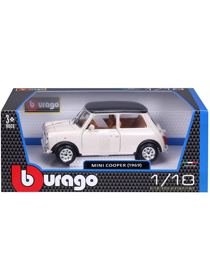Bburago 18-12036 - Modellauto - Mini Cooper 1969 (grau, Maßstab 1:16) in grau günstig kaufen onesize