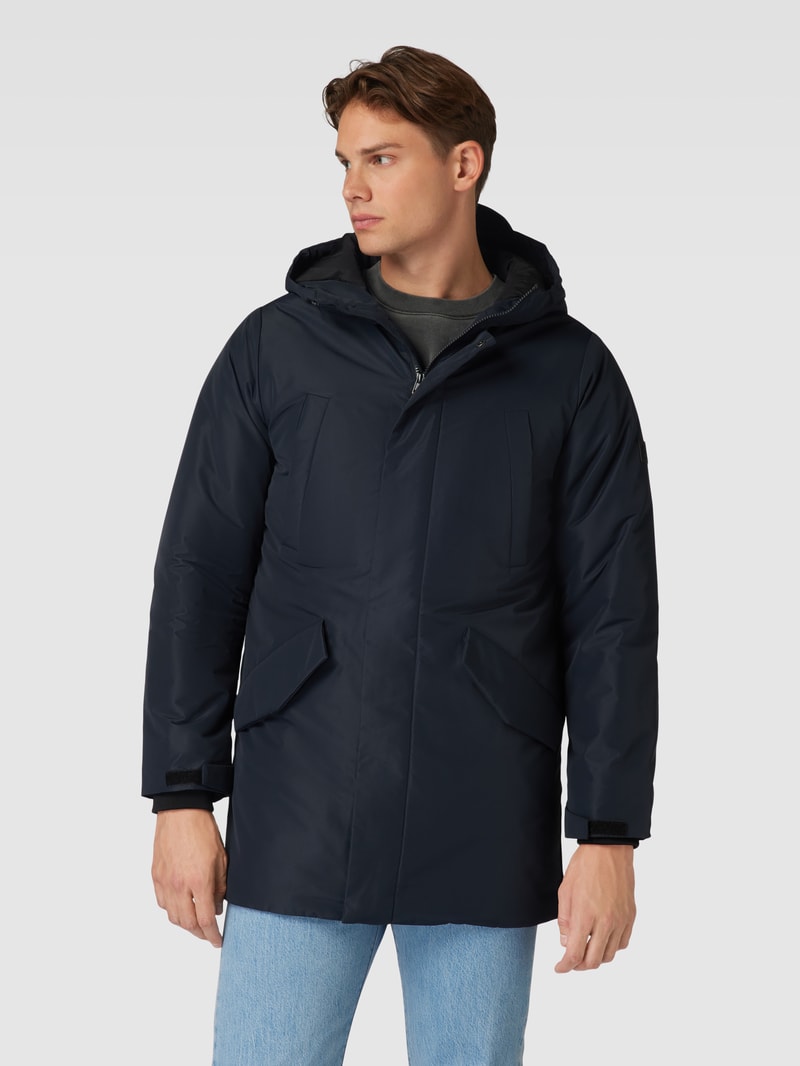 Parka mit Brusttasche Modell 'CARL' in dunkelblau