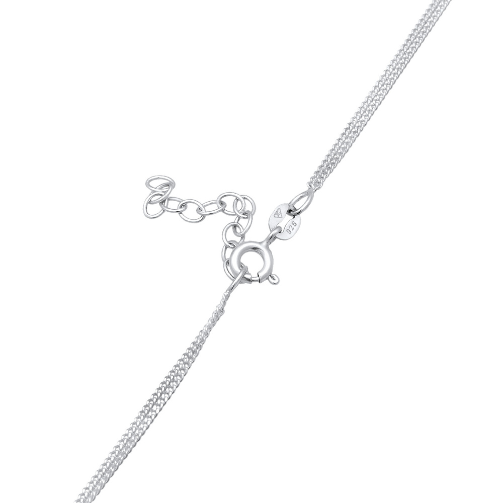 Elli Elli Collier Femmes couches cœur bretzel pendentif costumes avec zircon en argent collier