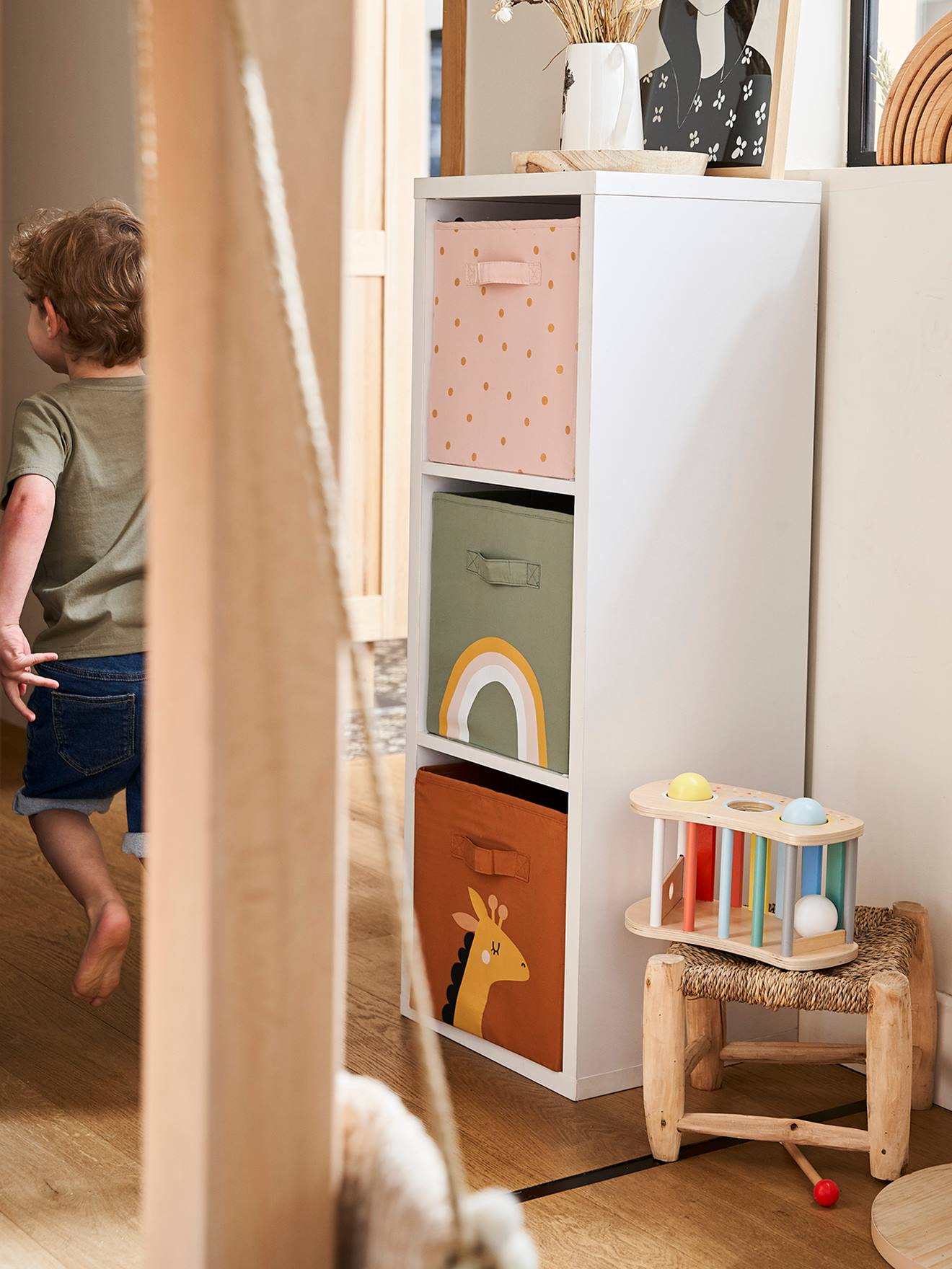 Vertbaudet Kinderzimmer Regalelement mit 3 Fächern - weiß