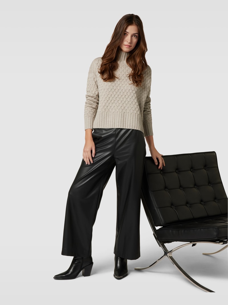 Strickpullover mit Turtleneck Modell 'VALDESE' in beige