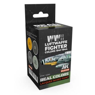 AK Real Colors Paintset - WWII Luftwaffe Fighter Colors 1941-1944 (4x 17ml)