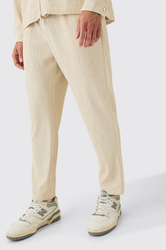 Smarte strukturierte Satin-Hose