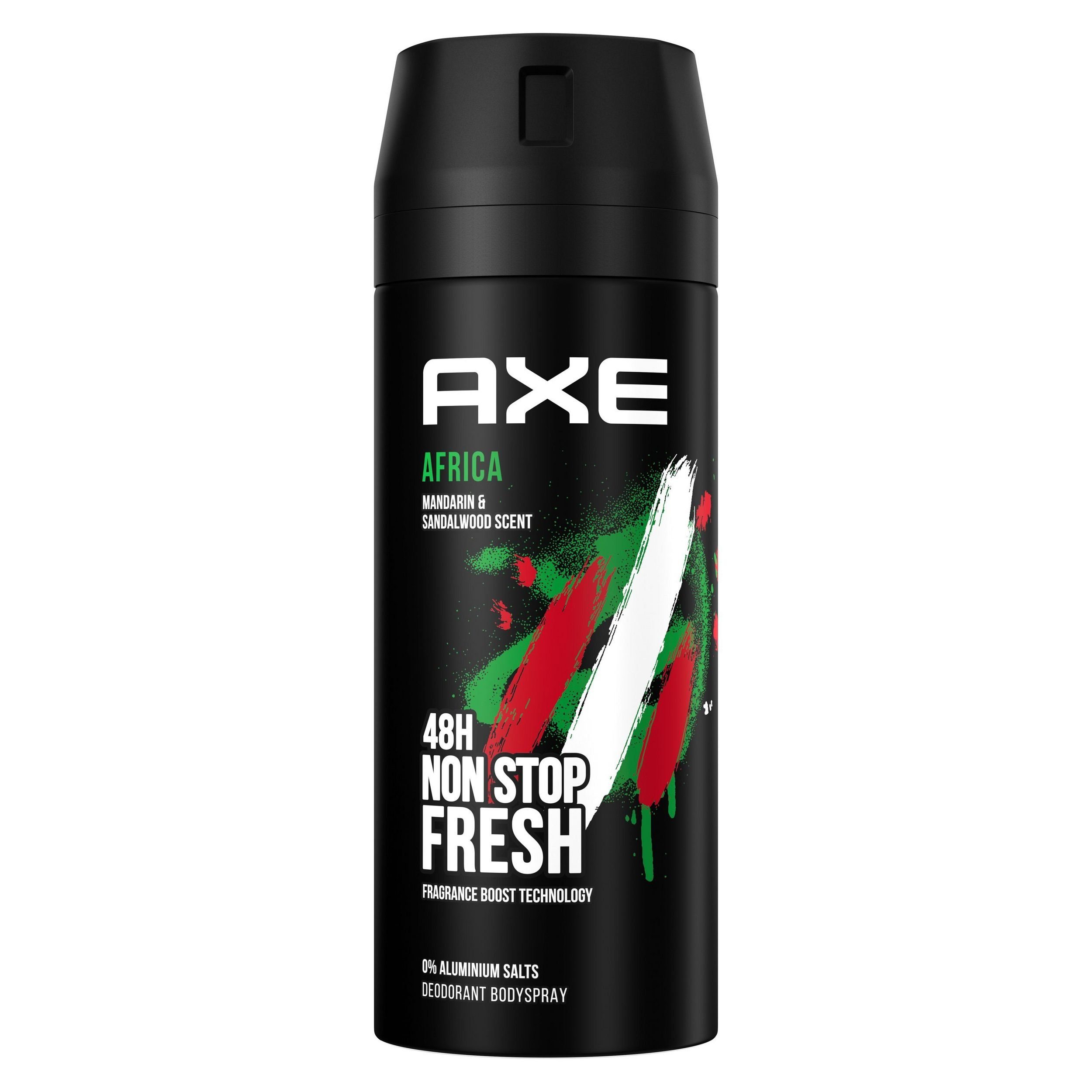 axe Deo-Spray Africa 6x 150ml Bodyspray Deo Spray Set Deodorant Herren Männer Men, Männerdeo Zedernholz und afrikanischen Gewürznoten, 6-tlg., 48 Stunden Schutz, ohne Aluminiumsalze Herrenduft Deospray Sport Set