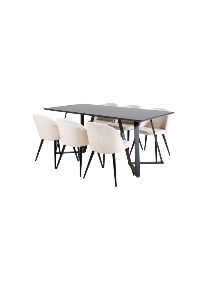 ebuy24 Essgruppe Marina 23 (7-teilig) Beige 90 x 180 cm günstig kaufen onesize