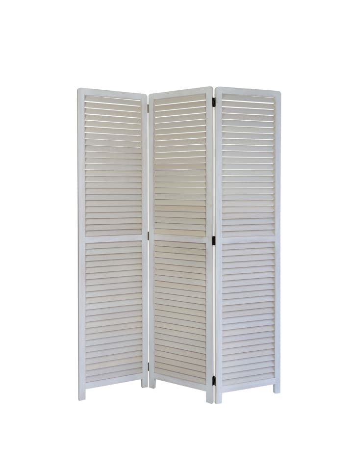Homestyle4u 3-tlg. Paravent in Weiß 120x170 günstig kaufen onesize