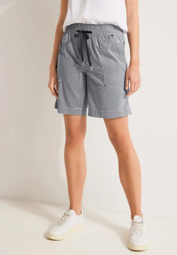 Street One Gestreifte Loose Fit Bermuda