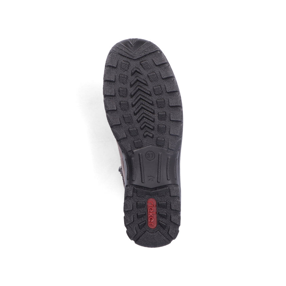 Rieker Damen Schnürstiefel stahlgrau