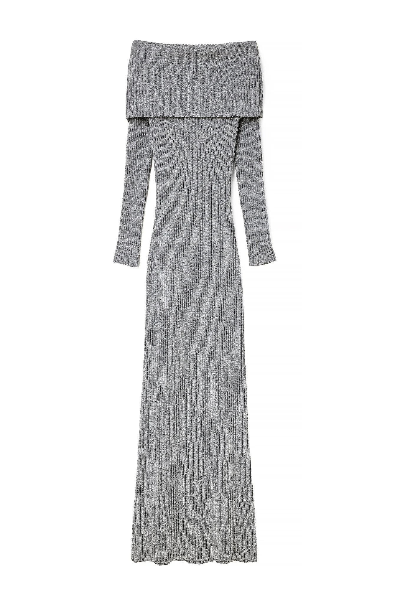 Schulterfreies Kleid mit offenem Rücken
