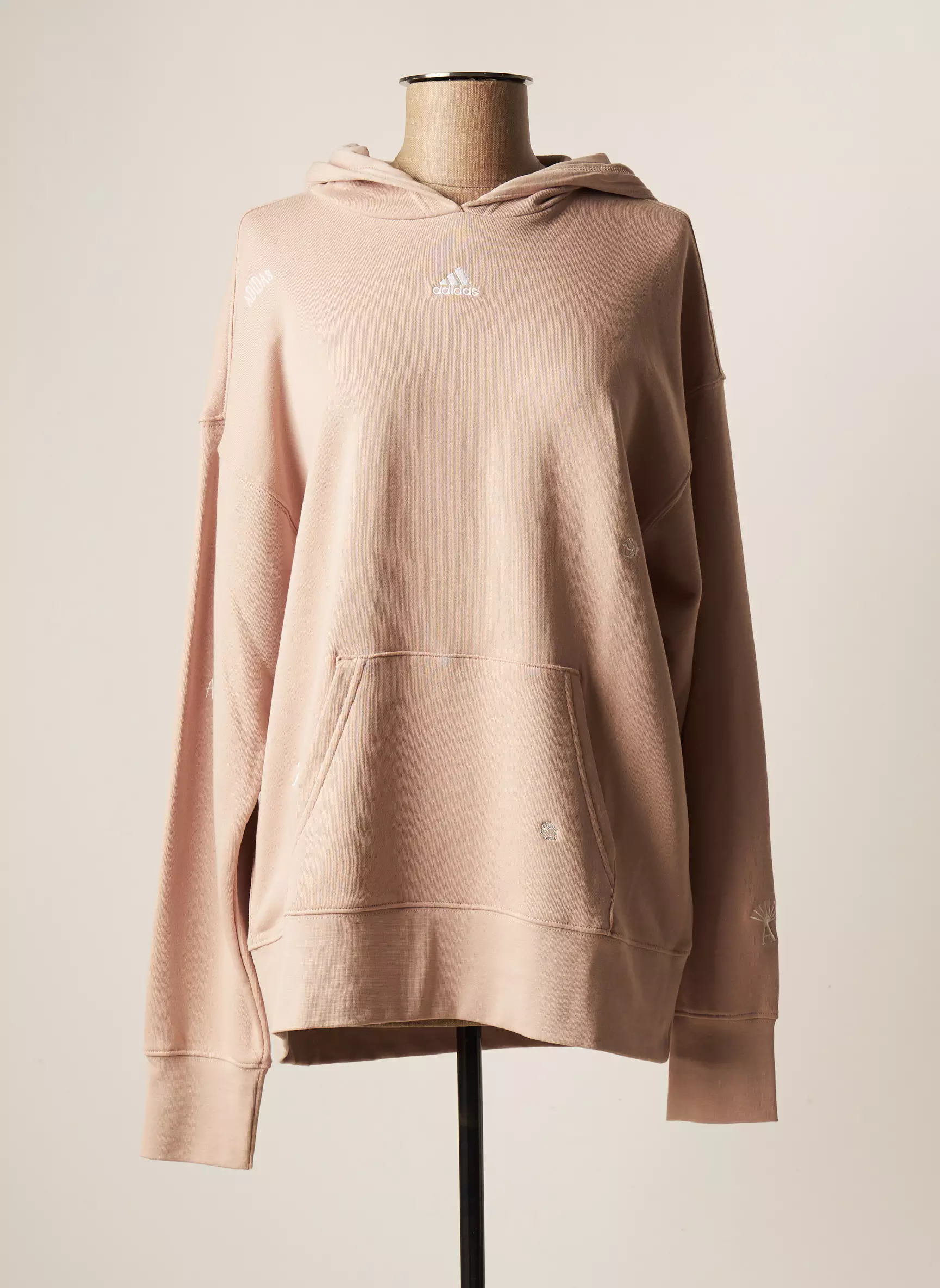 Adidas Sweat Capuche Femme couleur rose