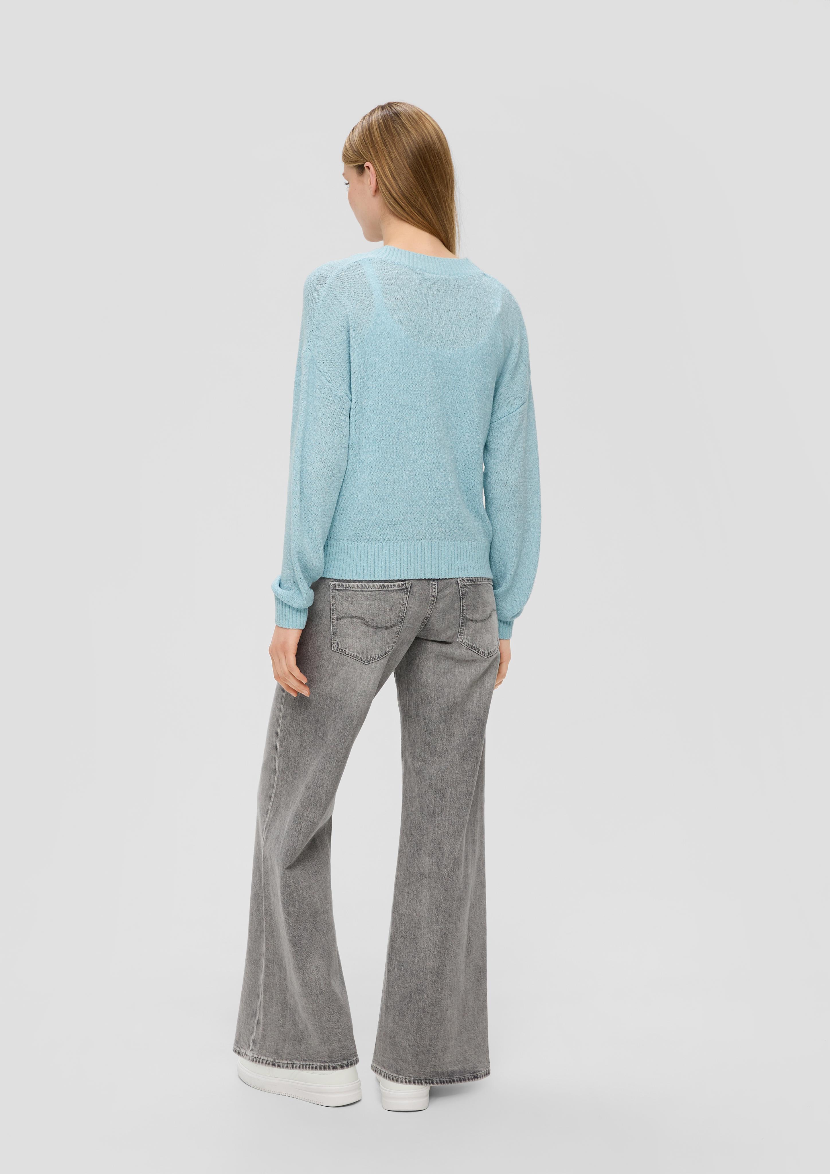 Verkürzte Strickjacke mit Knöpfen  2143199-6103