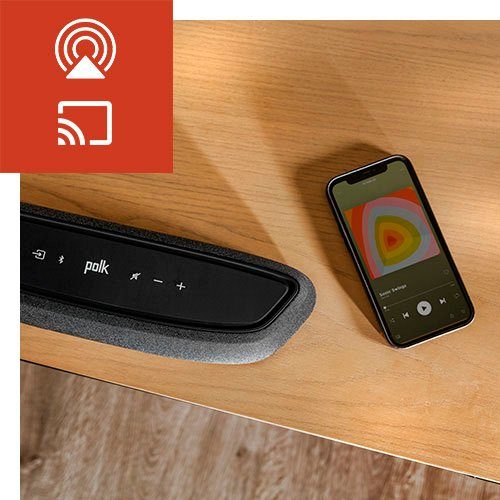 Polk Magnifi Mini AX Stereo Soundbar (Bluetooth, WLAN (WiFi), mit Wireless-Subwoofer)