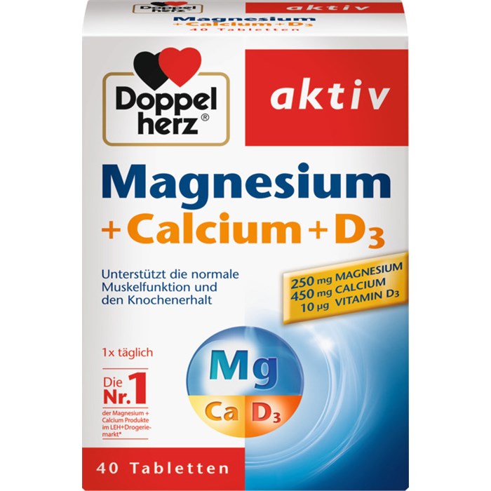 Magnesium + Calcium + D3 Tabletten