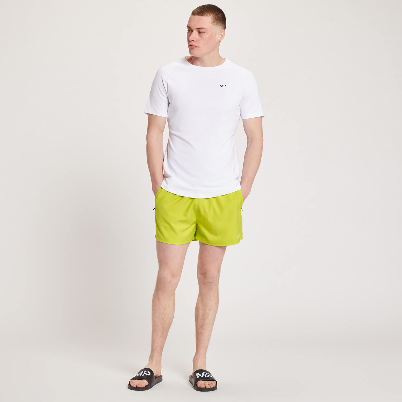Short de bain MP Atlantic pour hommes – Citron vert fluo