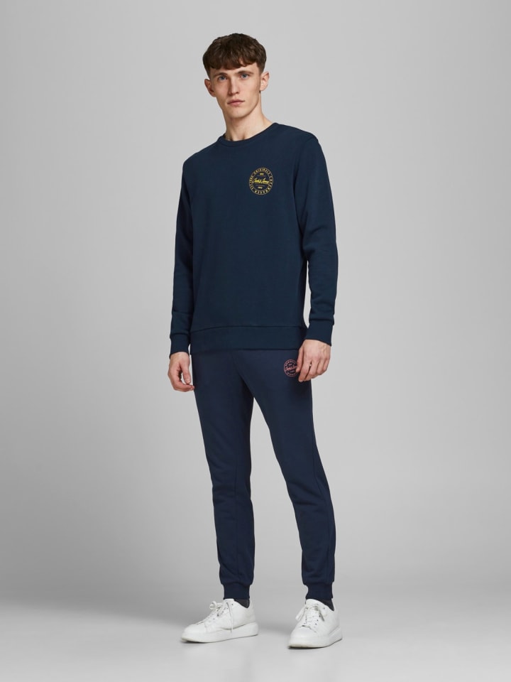 Jack & Jones Jogginghose JPSTGORDON Trainingshose Bequeme Sweat Pants in Navy günstig kaufen