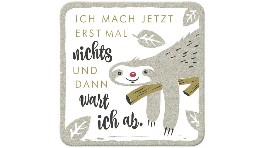 H:)PPYlife Untersetzer »Faultier«