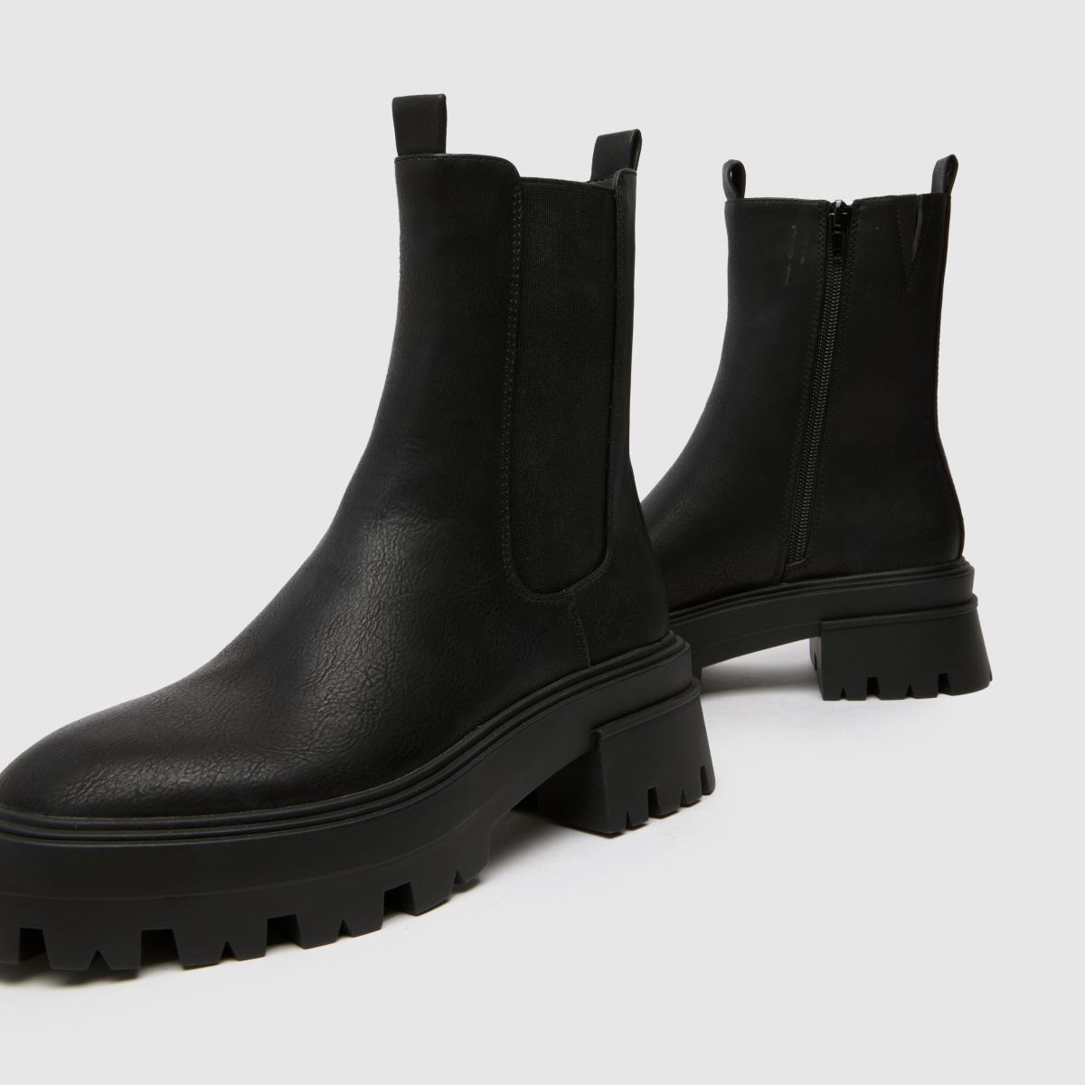 Schuh Addilyn vastag chelsea csizma fekete színben