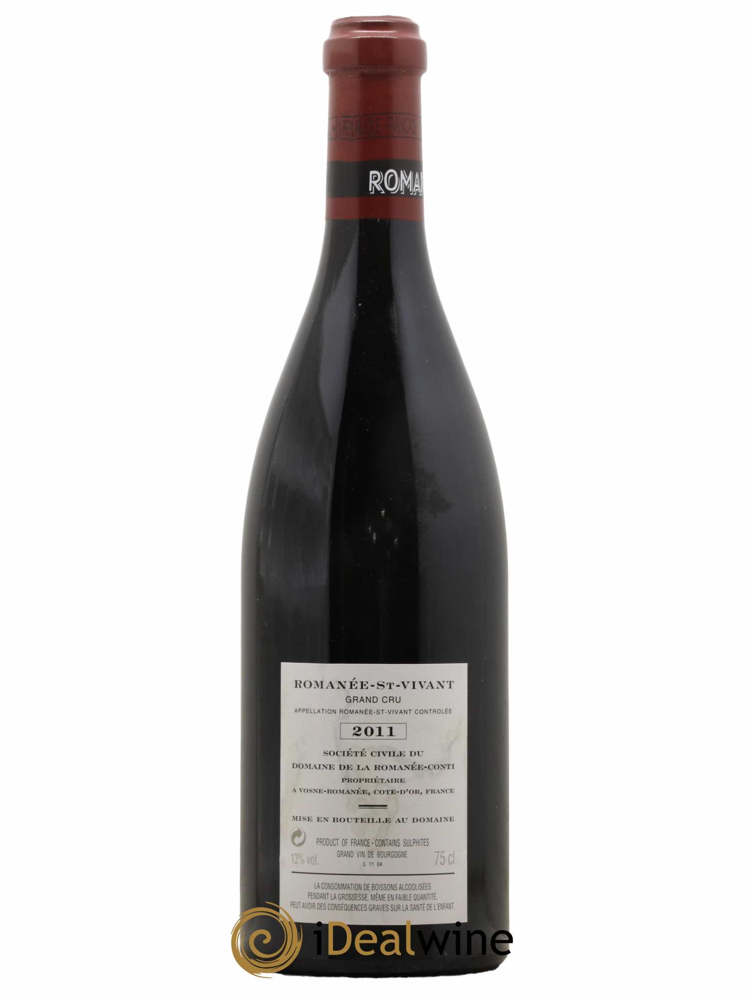 Romanée-Saint-Vivant Grand Cru Domaine de la Romanée-Conti  2011 - Lot de 1 Bouteille