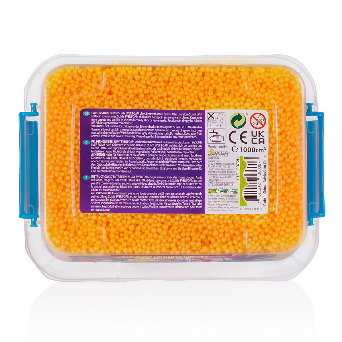 SLIMY Ever Foam - 1 Liter ultimativ sensorische original Slimy Wolkenschleim Spielmasse, die niemals trocknet!
