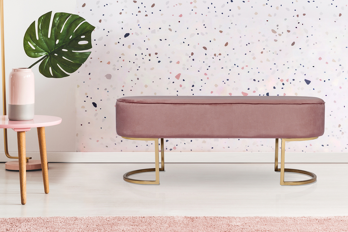 Kayoom Sitzbank Athea 225 Altrosa / Gold