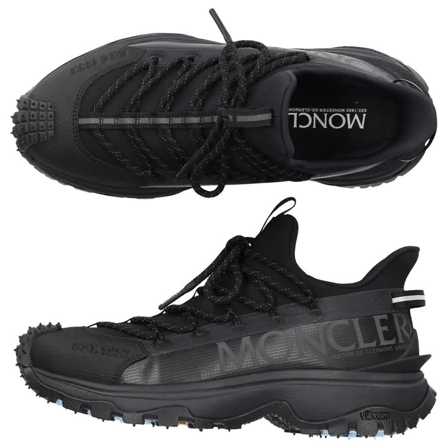 Moncler - Sneaker low TRAILGRIP LITE2 Materialmix - schwarz