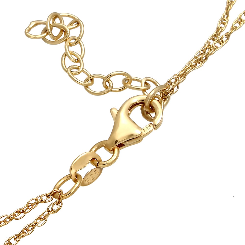 Elli Elli Collier Croix et Image de la Vierge Maire Double Rangée Collier Femme - (925 collier