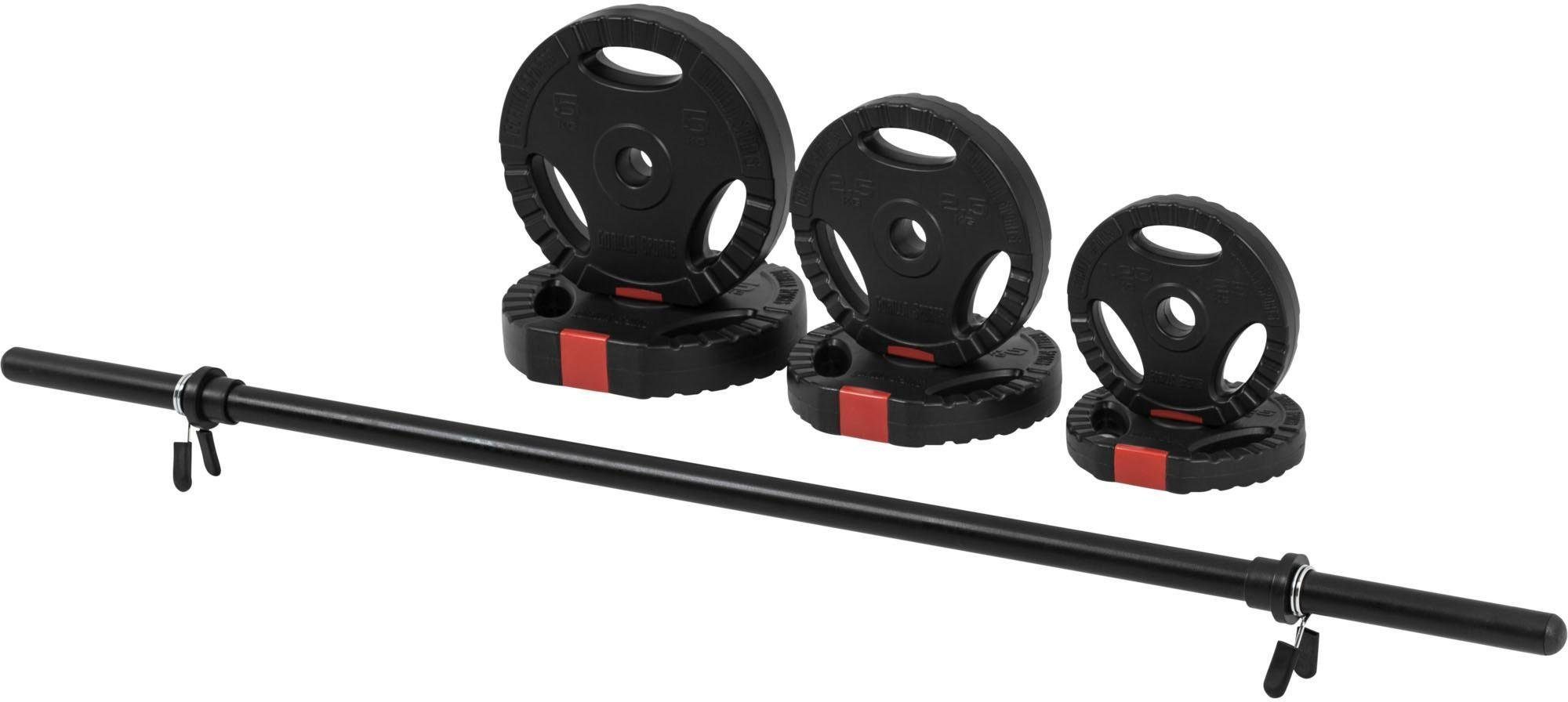 GORILLA SPORTS Hantel-Set Langhantelset Aerobic Kunststoff 20 kg