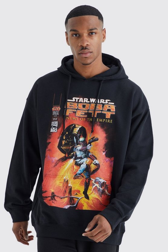 Oversize Hoodie mit lizenziertem Boba Fett Print