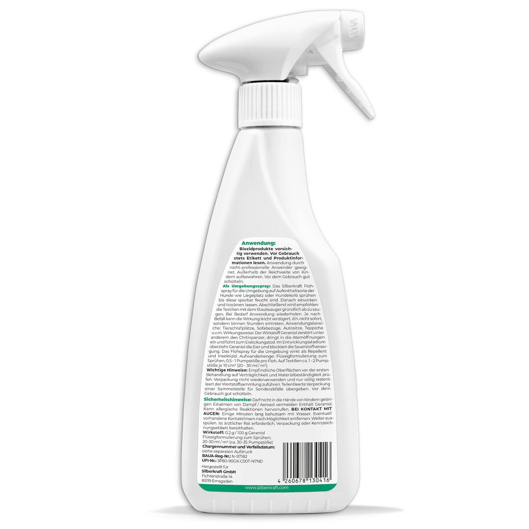 Silberkraft Insektenspray Flohspray Hunde & Katzen, 500 ml, 1-St.