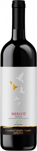 Colomba Bianca Bio-Merlot Sicilia DOC Colomba Bianca Italien  trocken - 6er Karton