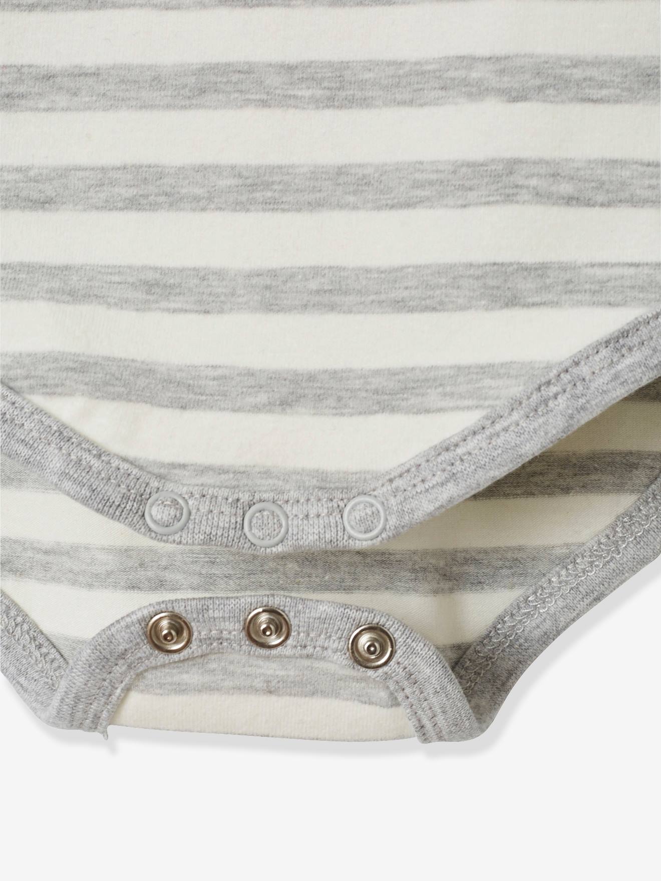 Lot de 2 bodies bébé col montant manches longues lot navy