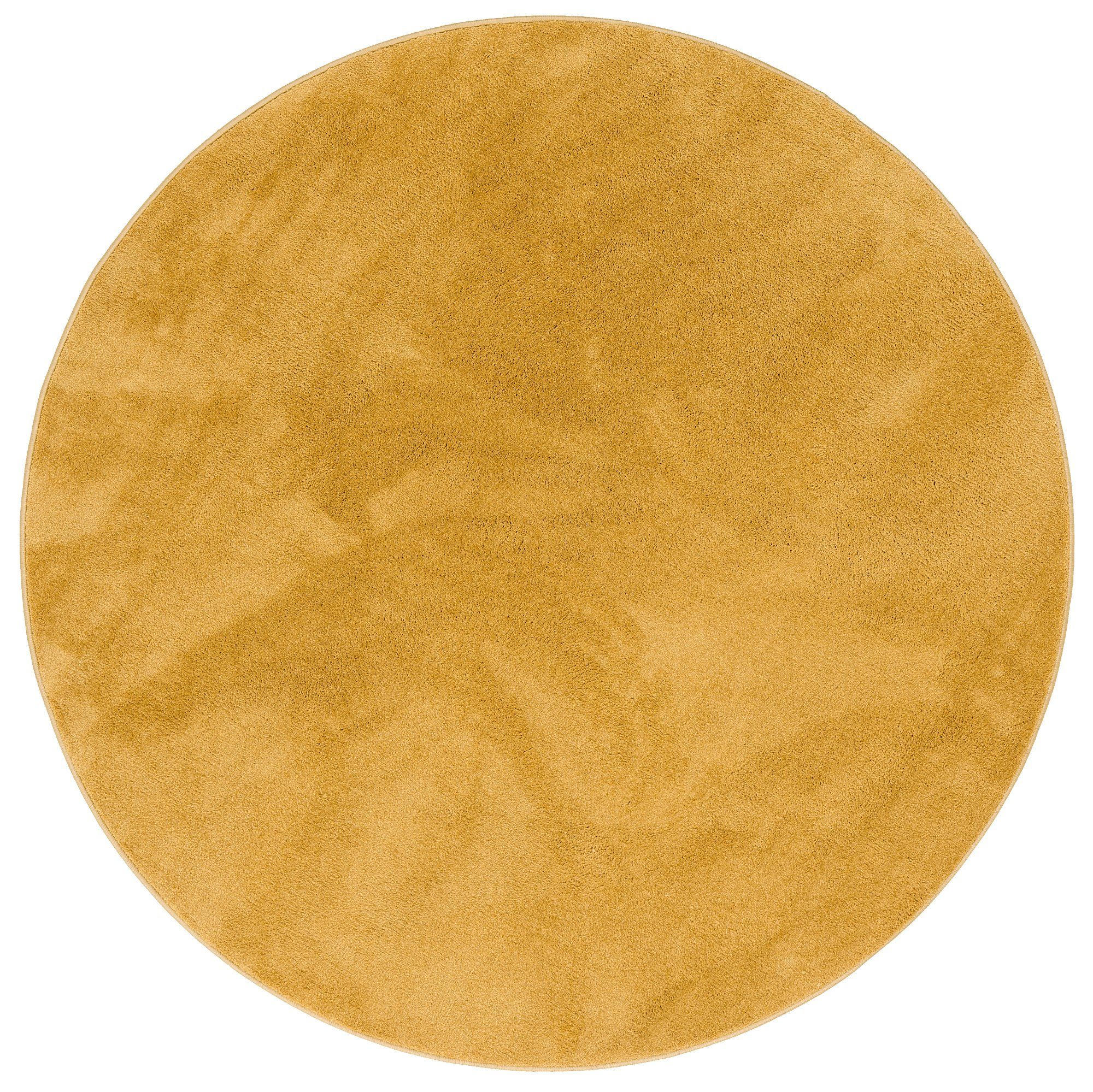 Hochflor-Teppich Luxus Super Soft Hochflor Teppich Melia Rund, Pergamon, Rund, Höhe: 20 mm